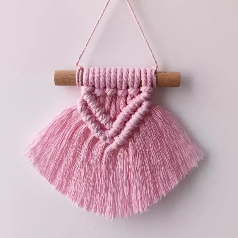 Bohemia Handwoven Macrame Tapestry with Tassels Bedroom Living Room Hanging Decorations Farmhouse Decoration Accessories
