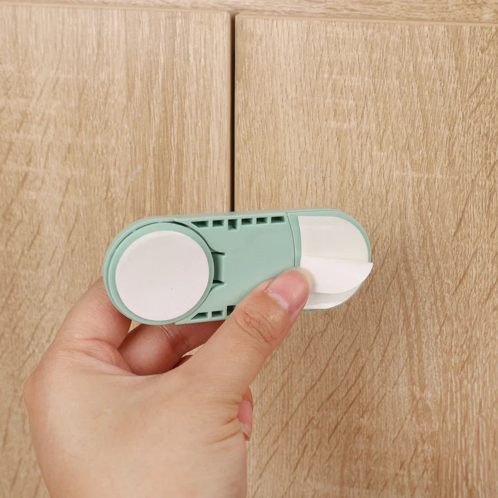 Hemasa 6 Pcs  Kids Multifunctional Safety Locks Baby Anti-pinch Hand Lock Cabinet Cabinet Door Lock Baby Protective Refrigerator Drawer Locks