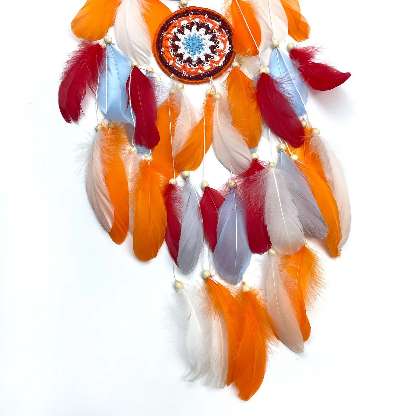 Tejesa Bohemian Feathers Dream Catcher Large Window Hangings Bedroom Pendants Home Decorations Handmade Accessories For Festival Gifts
