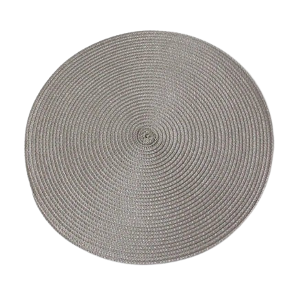Hemasa Set of 6 Round Woven Non-slip Kitchen Placemat for Kitchen Dining Table European Style.