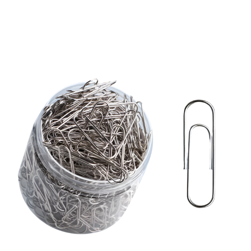 Hemasa 160 pcs silver paper clips office supplies paper clip large file bookmark paper clip organizer stationery stainless steel