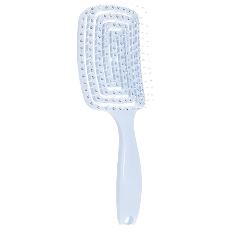 Hemasa 1Pcs Elastic Massage Comb Hollow Out Hair Brush/ Scalp Massage Combs Hair Styling Detangler Fast Blow Drying comb