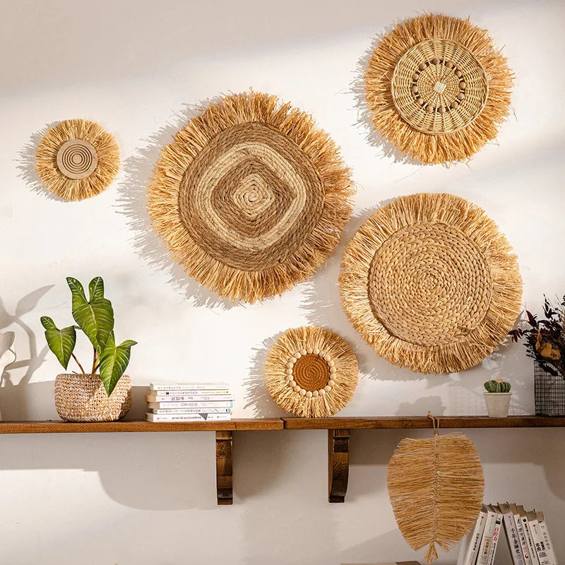 Hemasa Rustic Style Handmade Grass Hanging Decorations /Home Decoration / Wall Hanging