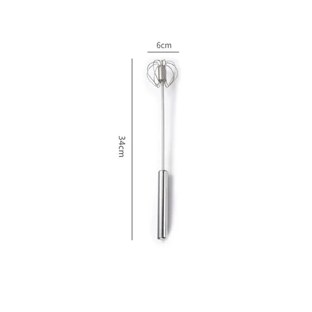 Hemasa Stainless Steel Egg Whisk Manual Hand Mixer Self Turning Egg Stirrer Kitchen Accessories Egg Tools
