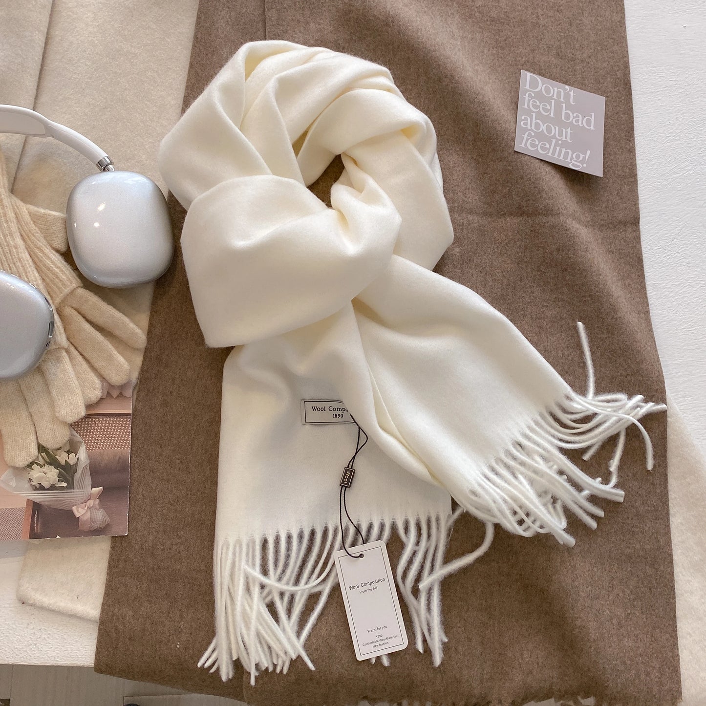 New 26 Color Winter Scarf For Women Long Warm Cashmere Scarves Hijab Solid Lady Shawl Wrap Female Pashmina Bandana Head Scarfs