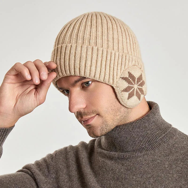 Tejesa Autumn and winter warm ear protection knitted hat/woolen hat