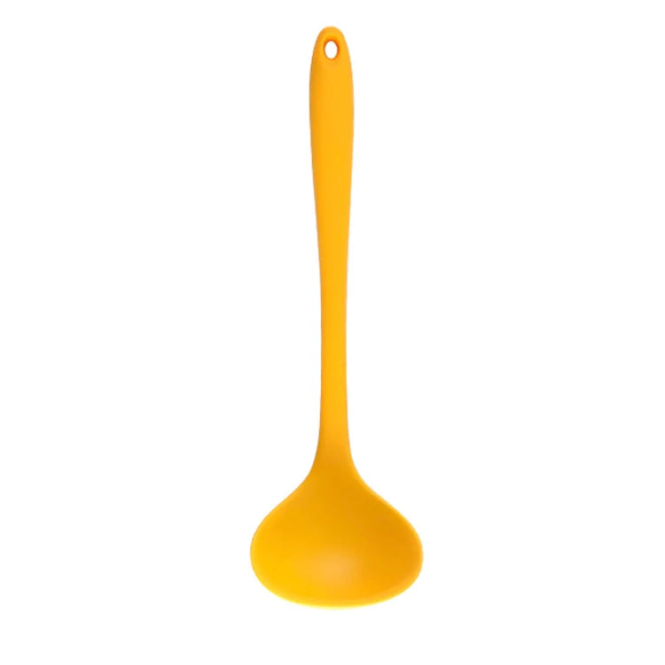 Hemasa Long Handle Silicone Soup Spoon Large Ramen Noodles Tablespoons Hot Pot Porridge Ladle Scoop Kawaii Japanese Kitchen Utensils