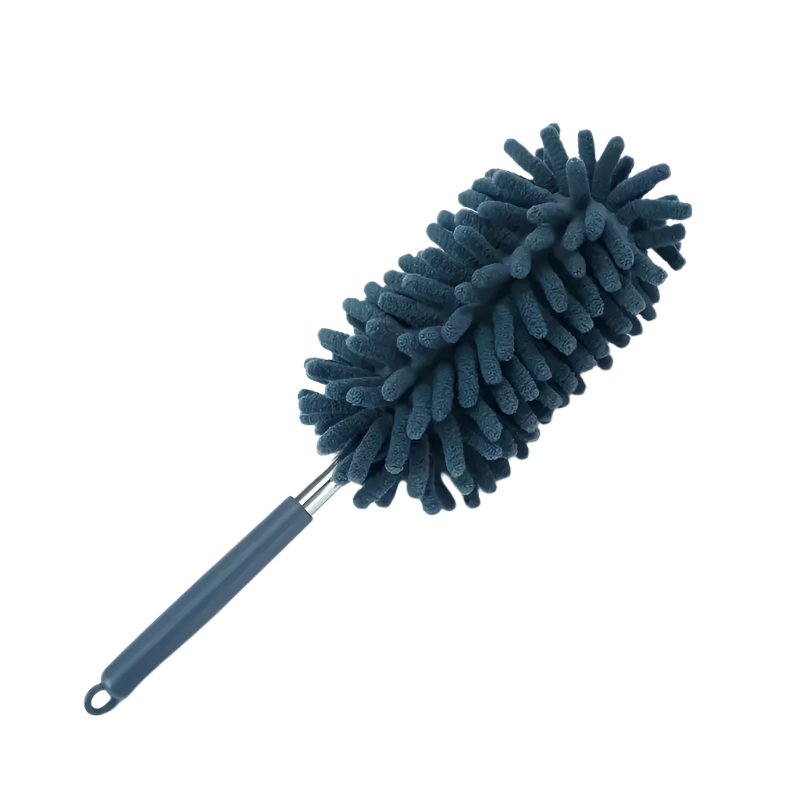 Hemasa Mini Car Duster Brush Extendable Bendable Microfiber Dusting Tool for Home and Auto Interior Cleaning Polyester Fiber Material