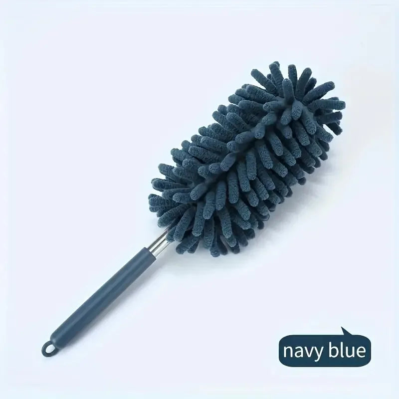 Hemasa Mini Car Duster Brush Extendable Bendable Microfiber Dusting Tool for Home and Auto Interior Cleaning Polyester Fiber Material