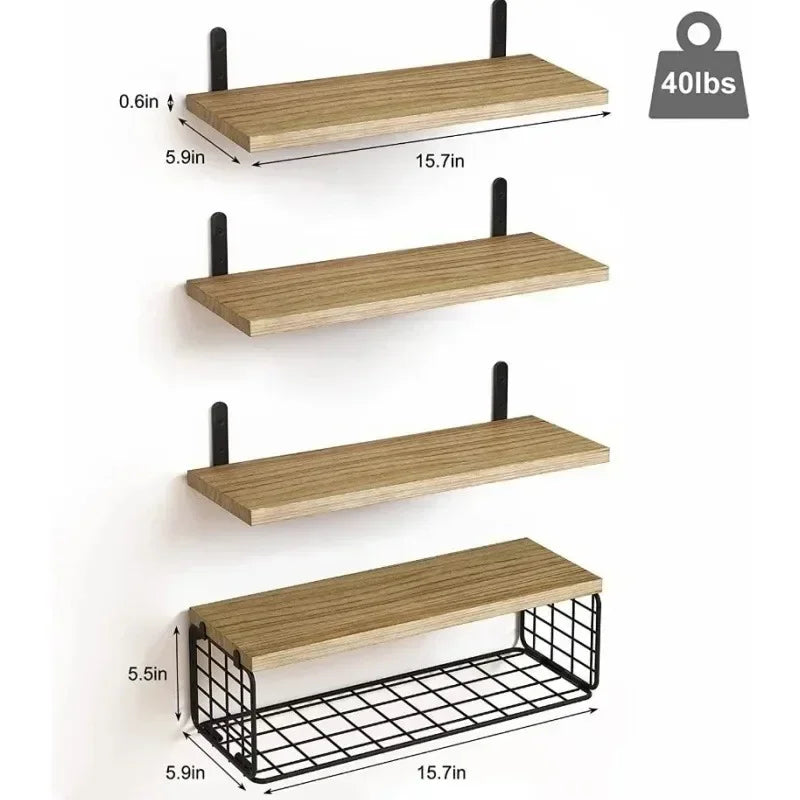 Home  Wooden Multi Things For The Home  For Bath Floating Shelf For Wall Mount Storage Rack Decoration Layer Bathroom