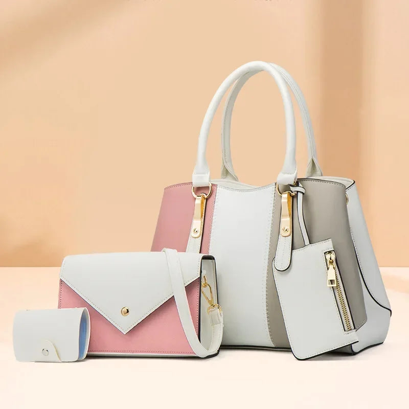 Hemasa  Women's Handbag / One-Shoulder/ Crossbody Bag/ Mother-in-Child/ Four-Piece Women's Bag