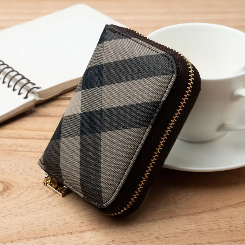 Hemasa Casual Wallet Multi-Slot Card Holder Zipper Coin Purse Small Clutch PU Money Bag Purse Cardholder Wallets