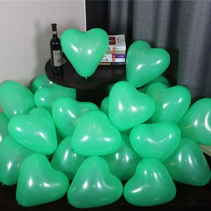12Inch Heart shape Balloons Love Inflatable Air Helium Balloon room Day Marriage Wedding Birthday Party Decor Supplies