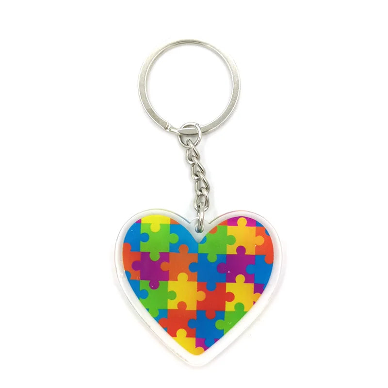 Autism Pattern Anime Lanyard Badge Holder ID Card Lanyards Mobile Phone Rope Key Lanyard Neck Straps Keychain Key Ring