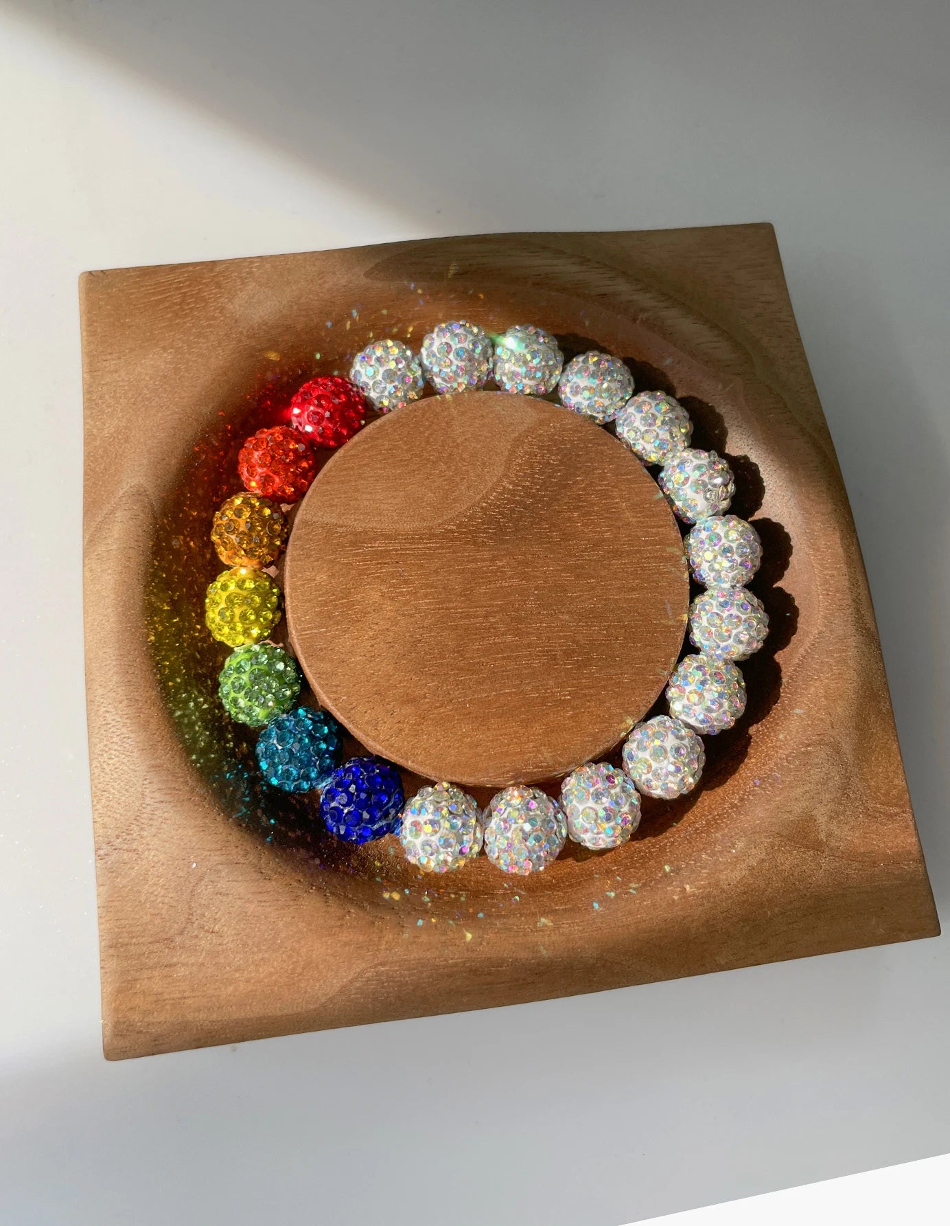Hemasa   Rainbow  Zircon Polychrome Color Beaded Bracelet for Woman Party