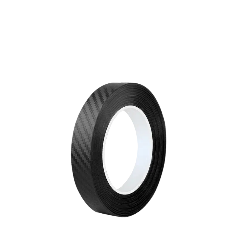 Tejesa 3D Carbon Fiber Car Threshold Protection Waterproof Anti Scratch Black Nano Sticker for Car Body DIY Automotive Protective Film