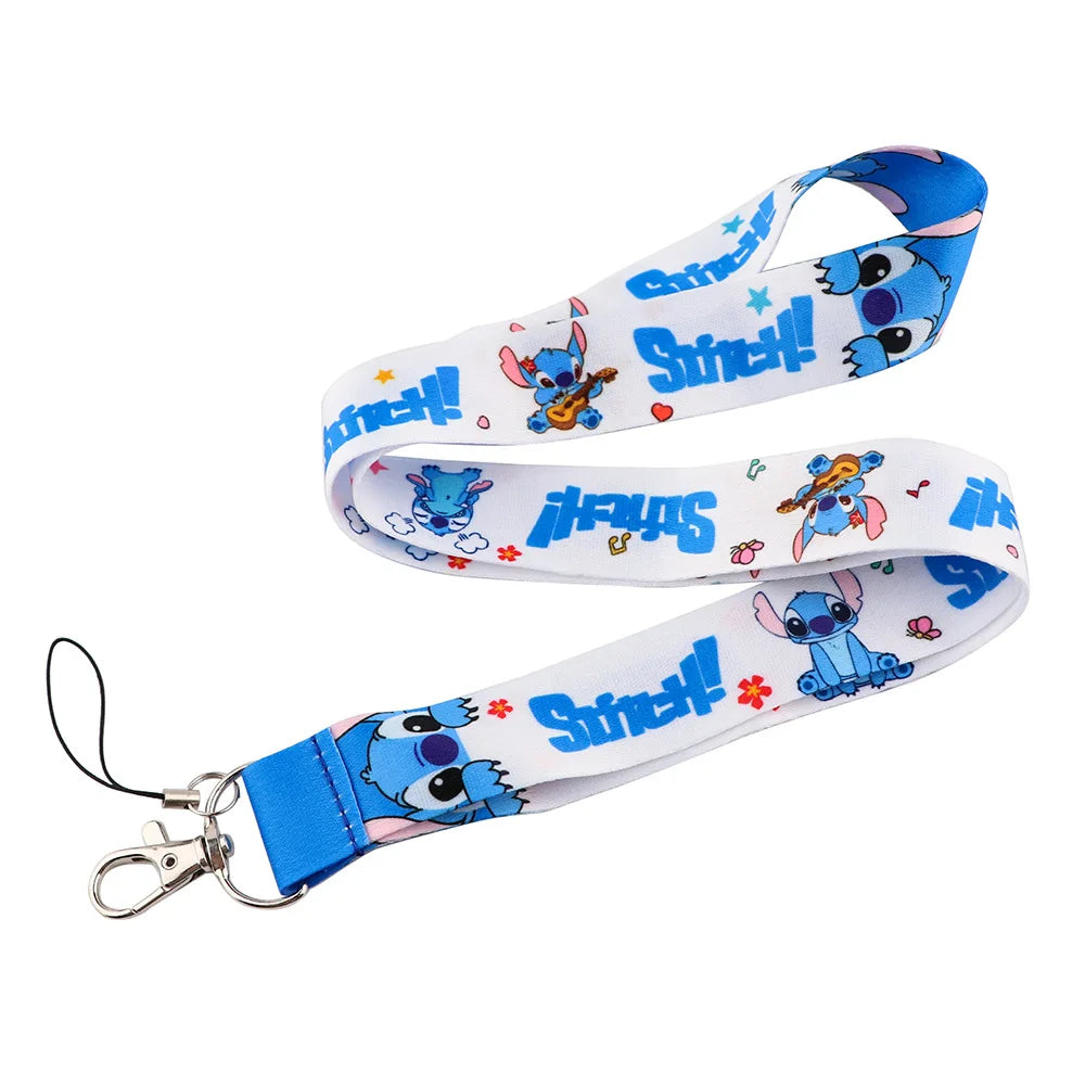Stitch Lanyard Adjustable Long Mobile Phone Lanyard Anime Neck Straps Accessories Lanyard Hanging Ornaments Charm Anti-lost Lany