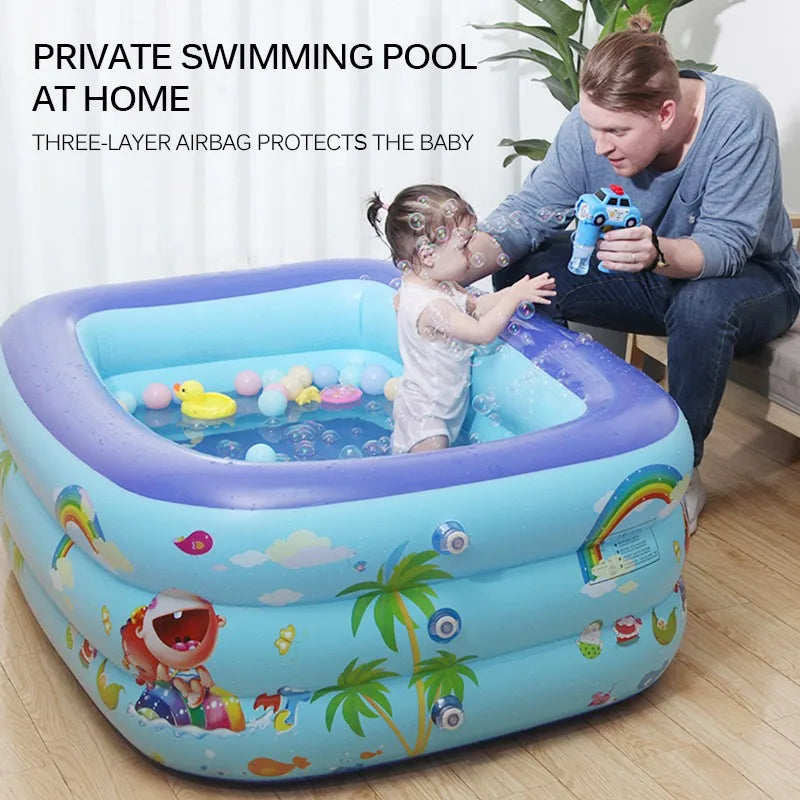 Hemasa Mini Baby Inflatable Swimming Pool / Children's Rectangle Fold Pool
