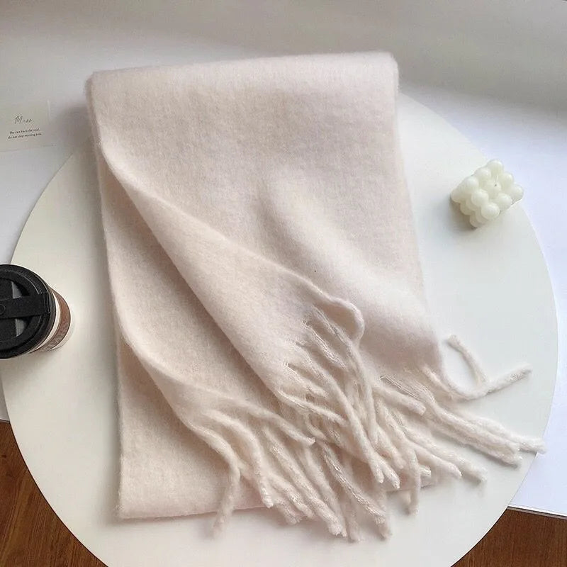 New Cashmere Scarf Woman Black Red Scarf Winter Scarves Ladies Scarf Warm XWJ12