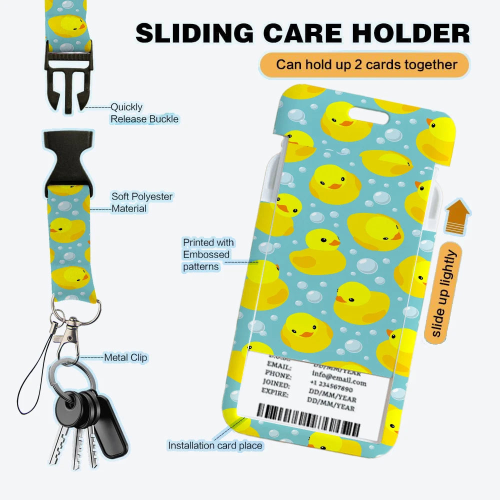 Tejesa Animal Collection The vertical card Holder Card Neck Strap Lanyards for Keys /Keychain Badge