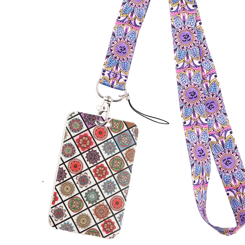 Tejesa Butterfly Lanyard Business Credit Card Holder Neck Strap Keychain Hang Rope ID Badge Holder Lariat Lasso