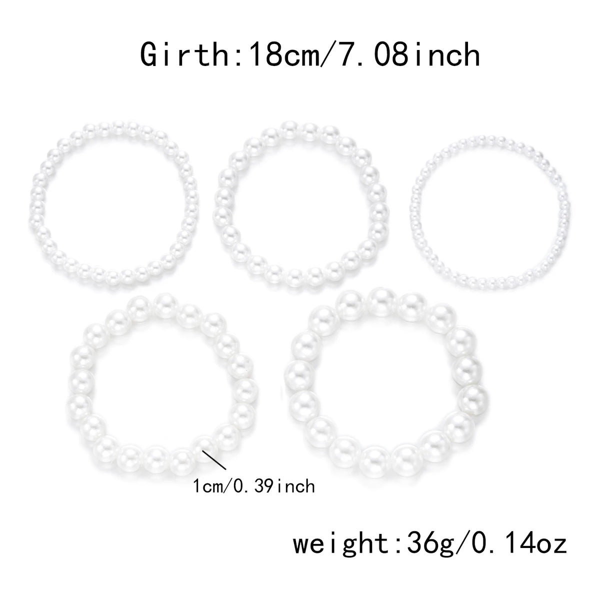 New Romantic Multi-layer Imitation Pearl Bracelet Fashion Elegant Beaded Stackable Bracelet For Women Wedding Party Jewelry Gift