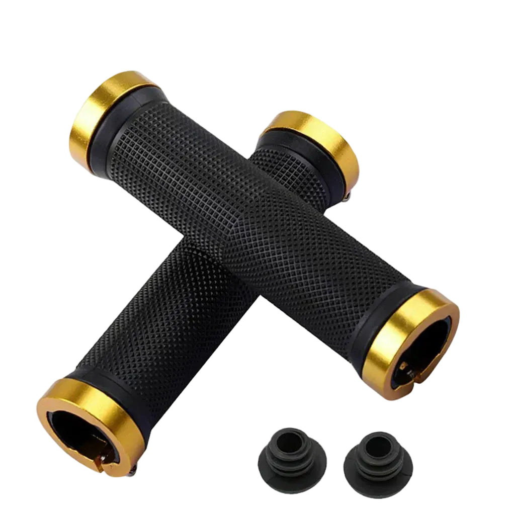 Tejesa 1 pair MTB BMX Road Cycling Handlebar Grips Anti-Skid Rubber Bicycle Grips Mountain Bike Lock On Bicycle Handlebars End Grips