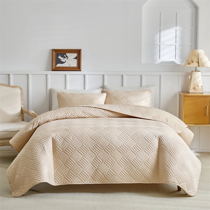 Tejesa Queen Quilt Bedding Set Lightweight Quilts Queen King Coverlet, Summer Blanket, Soft Bedspreads Bed Coverlets with Pillow Shams