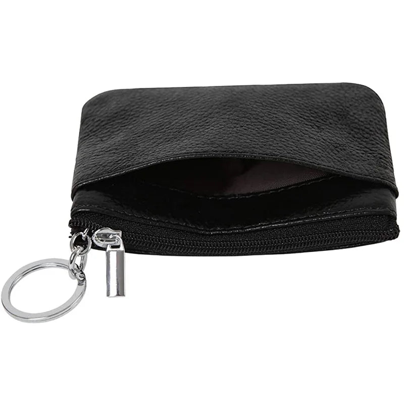 Fashion Women Men Kids Mini Wallet Ladies Double Zipper Coin Purse Multifunctional Small Coin Credit Card Key Ring Wallet