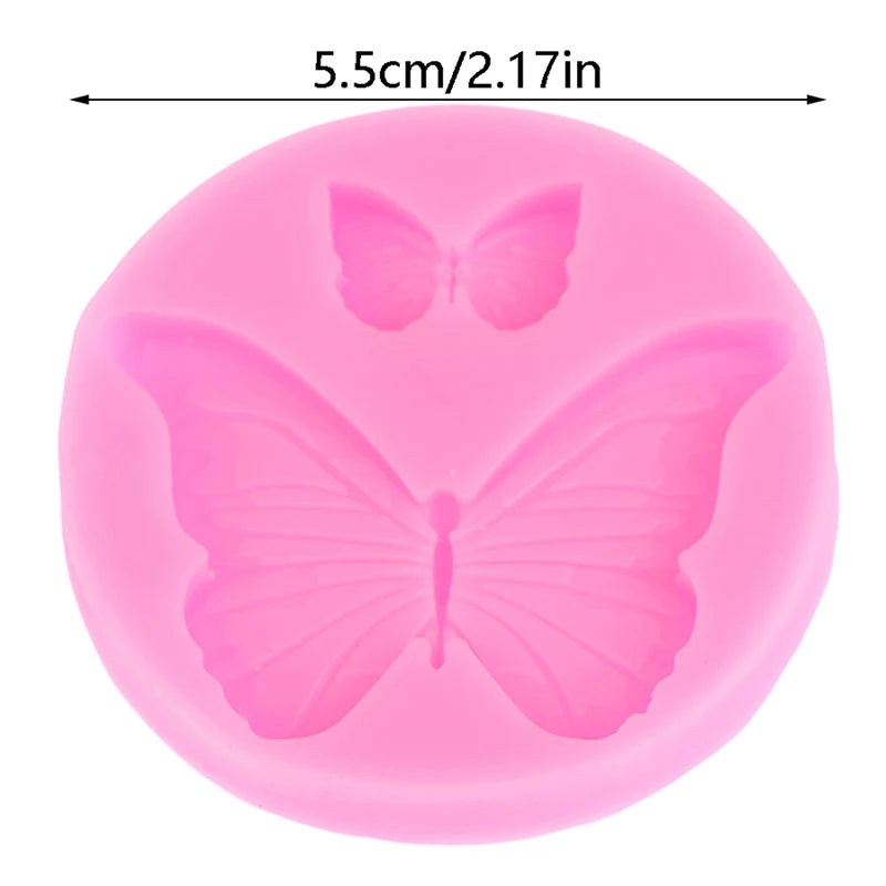 Candy Butterfly Mold Silicone Molds for Chocolate Mini Butterfly Fondant for DIY Chocolate Candy Cupcake Cake Topper Decoration