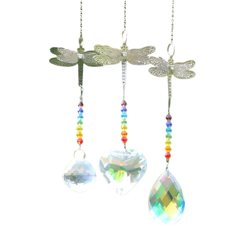 Hemasa 1PCS AB Crystal Suncatchers/Dragonfly Pendant/Window Decor Christmas Birthday Gifts