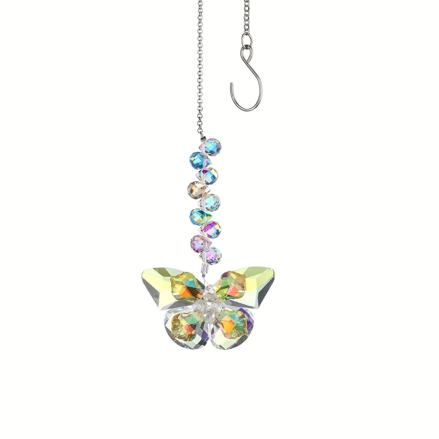 Tejesa 1/4 piece crystal butterfly sunflower hanging ornament/decoration/ rainbow maker sun catcher