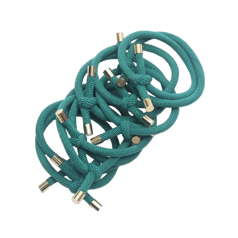 Tejesa 20PCS Women Elastic Hair Rubber Bands High Quality Girls Hair Bands Hair Scrunchies Gold Plated  Hair Accessories Hair Gum/Tie