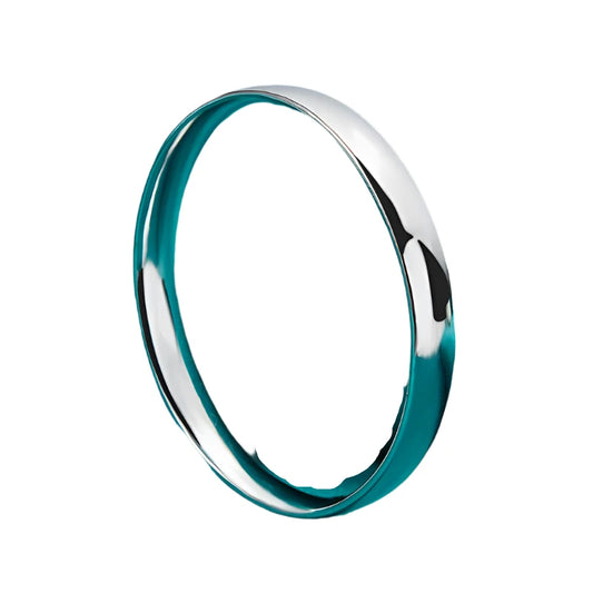 DOTEFFIL 925 Sterling Silver 10mm Smooth Solid Bracelet Bangles For Women Men Wedding Engagement Party Jewelry