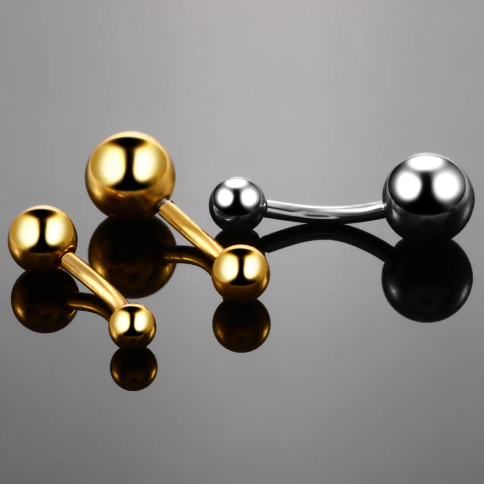 1PC Titanium Piercing Navel Rings Belly Button Rings 14G Navel Piercing Body Jewelry Goth Ombligo Ball Nombril Fashion Jewelry
