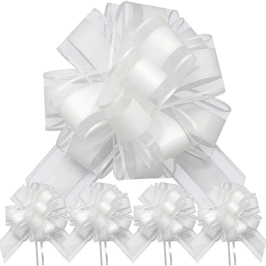 10-20Pcs Wedding Car Bow Ribbons Christmas Gift Wrap Packaging Decoration DIY Craft Flowers Birthday Party Supplies Valentines