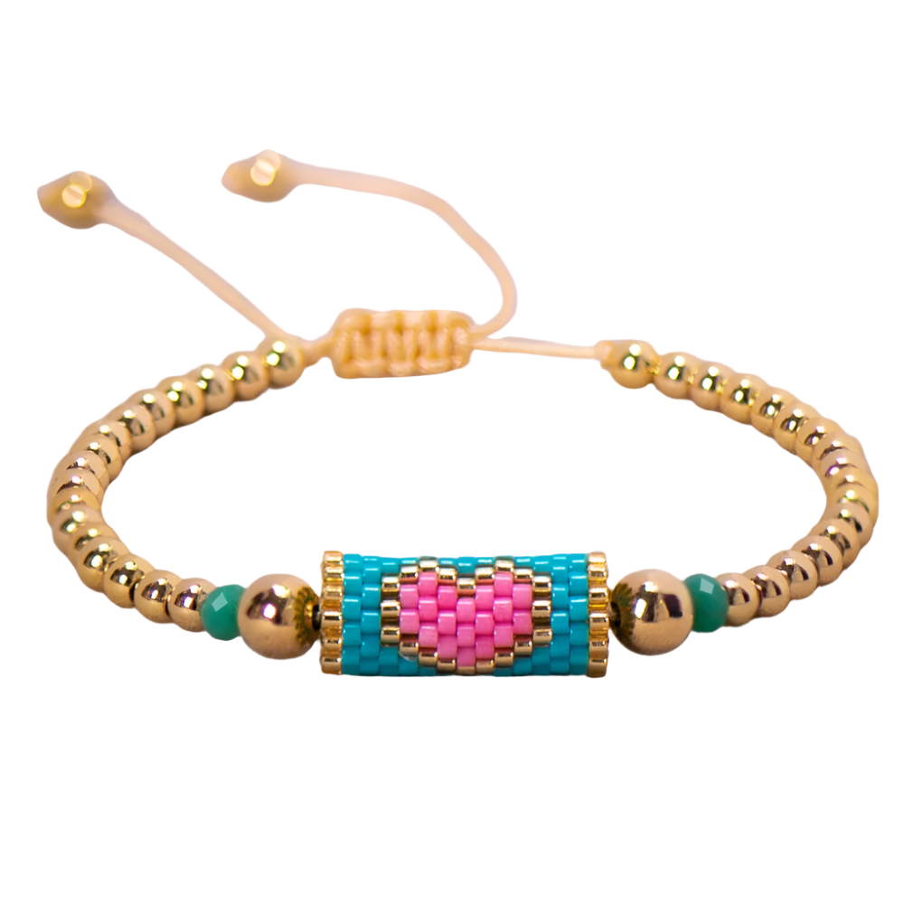 Hemasa Miyuki Bead Bracelet Boho Style Woven Adjustable Thread  For Women Jewelry Heart Ladies Accessory Birthday Gifts Party 2023 New