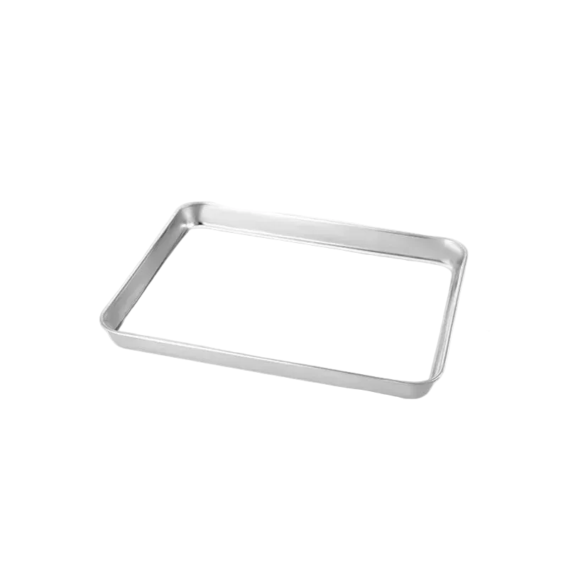 Tejesa Rectangle 316 Stainless Steel Tray Buffet Presentation Trays Metal Food Serving Plate Kitchen Organizer Trays kitchen organizer
