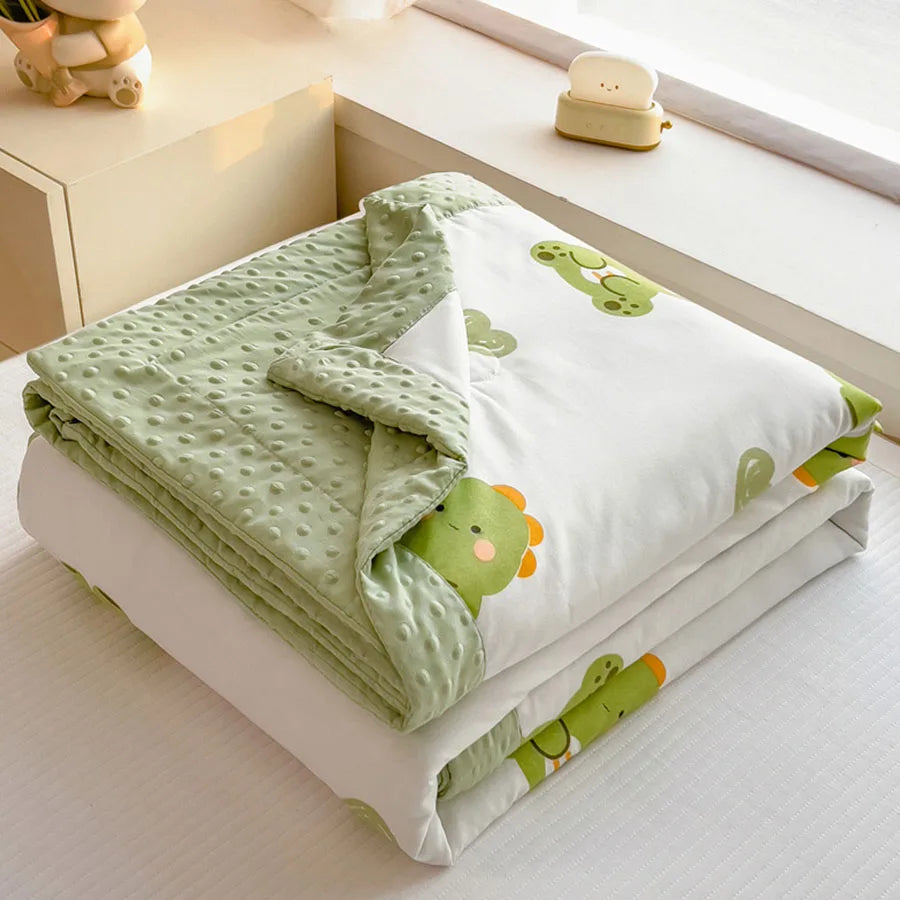 KDJEIKZ Summer Thin Comforter Ultra-Soft Air Conditioned Four Seasons 3D Beanie Comforter/Duvet/Blanket Bed 150 Single comforter