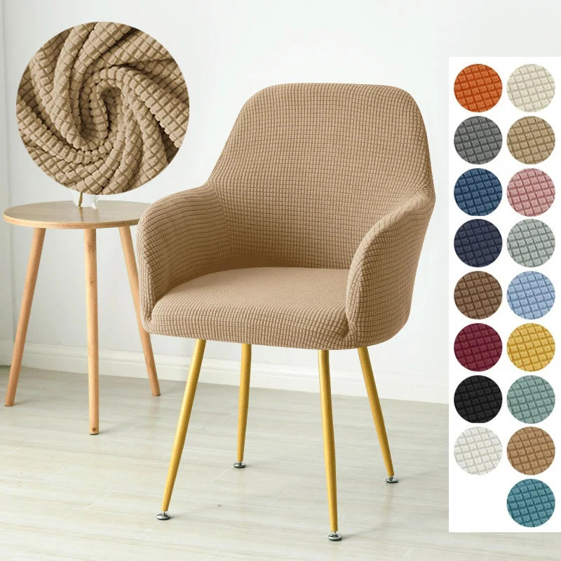 1/4/6pcs Elastic Polar Fleece High Arm Chair Covers Dining Adjustable Armchair Covers Hotel Bar Seat Slipcovers for Home Wedding