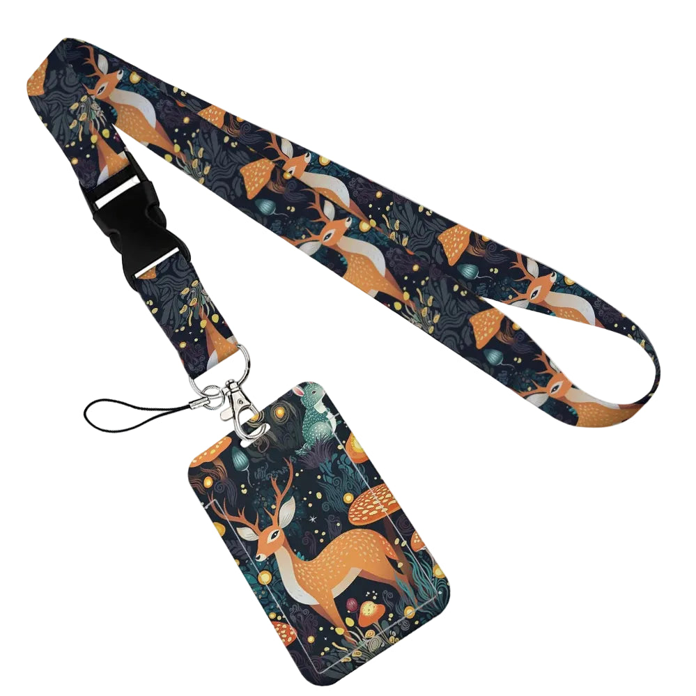 Tejesa Animal Collection The vertical card Holder Card Neck Strap Lanyards for Keys /Keychain Badge