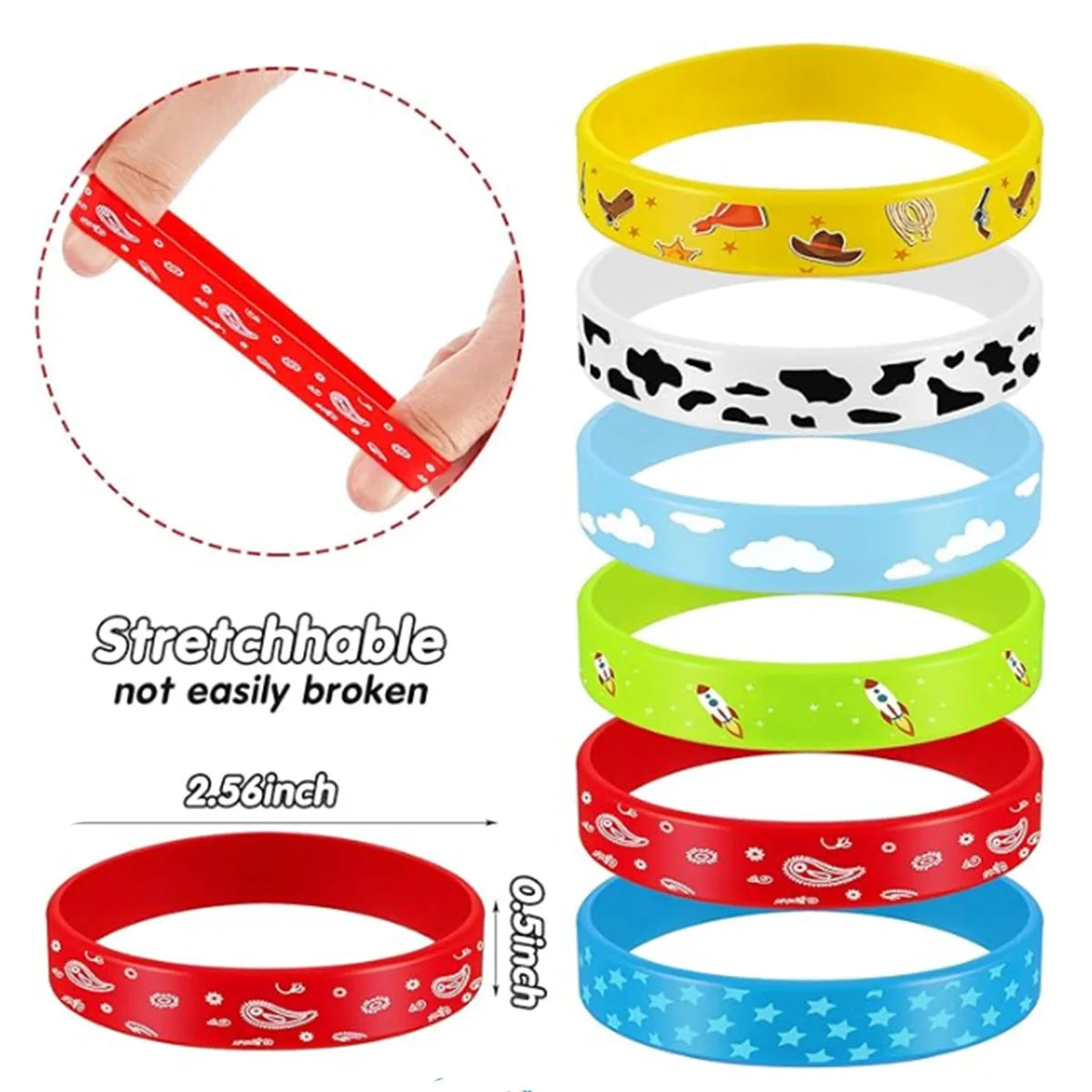 Toy Story Party Favors Slap Bracelets Gifts Goodie Bag Fillers Wristbands Pinata Fillers Party Supplies Stickers Paper Glasses