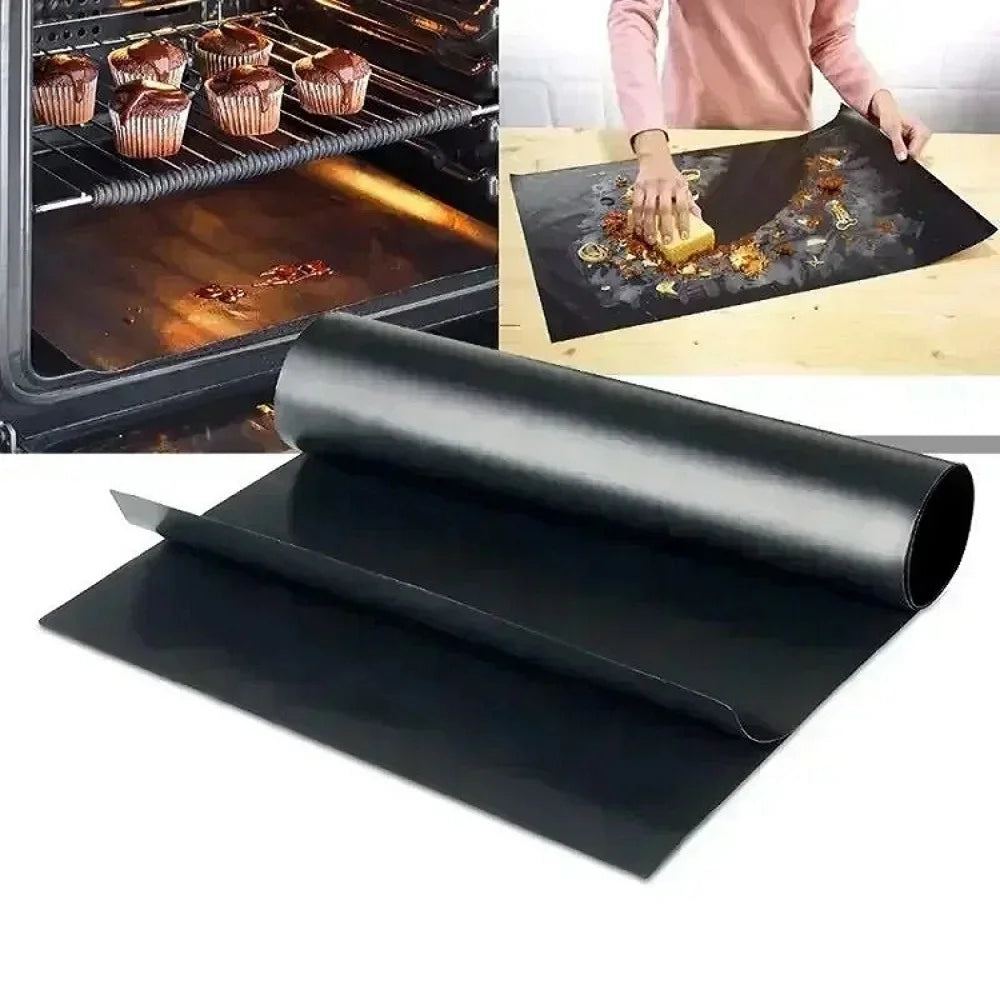 Tejesa 8/4Pcs Oven Protector Pad Grill Anti-leak Mat DIY Cuttable Oven Pad Kitchen Microwave Stove Grill Protective Pad Air Fryer Liner