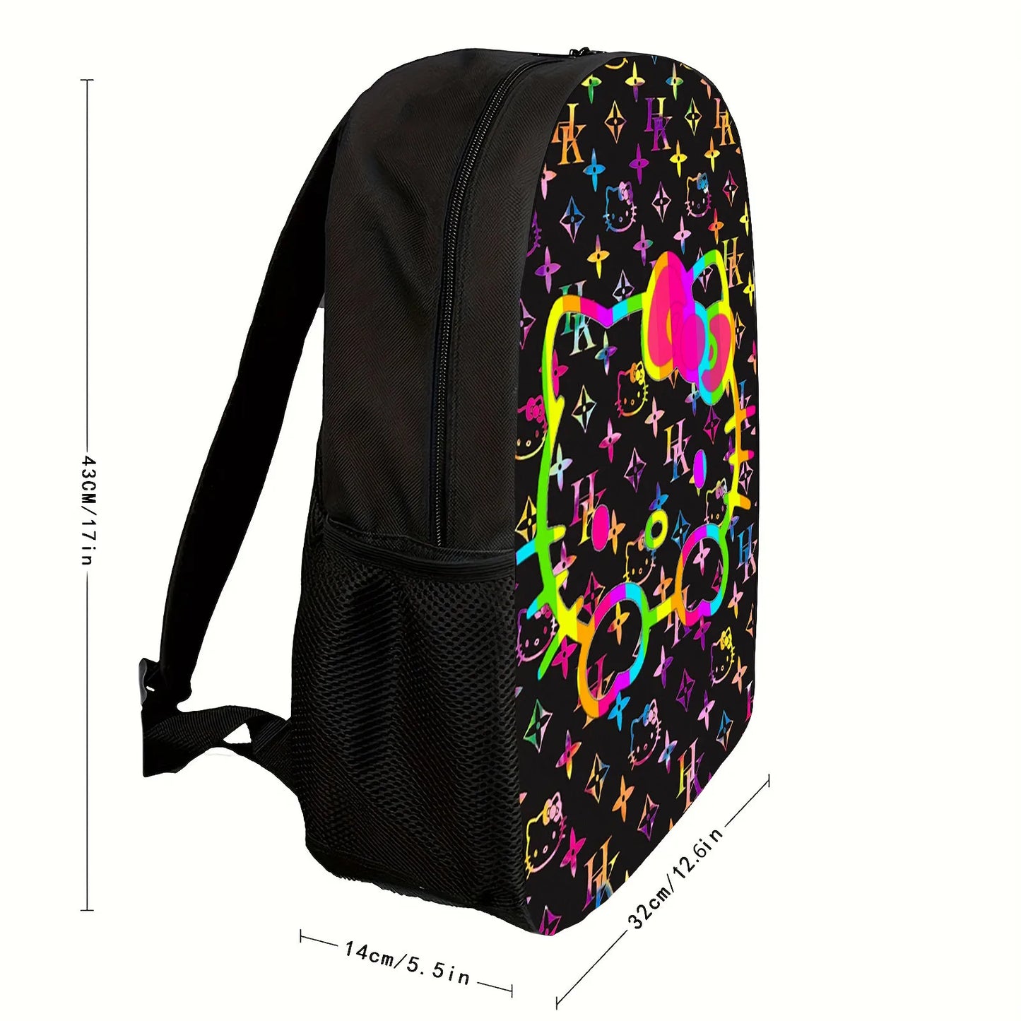 Sanrio Hello Kitty Waterproof Backpack Print Fashion ﻿decorative pattern Schoolbag School Bagtravel bag canvas bag travel bag