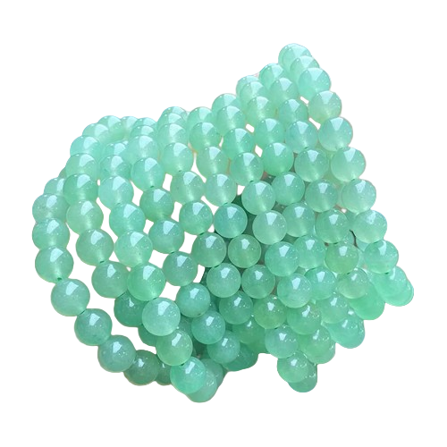 Hemasa Fashion Natural Jade Green Aventurine Round Beads Bracelet Women