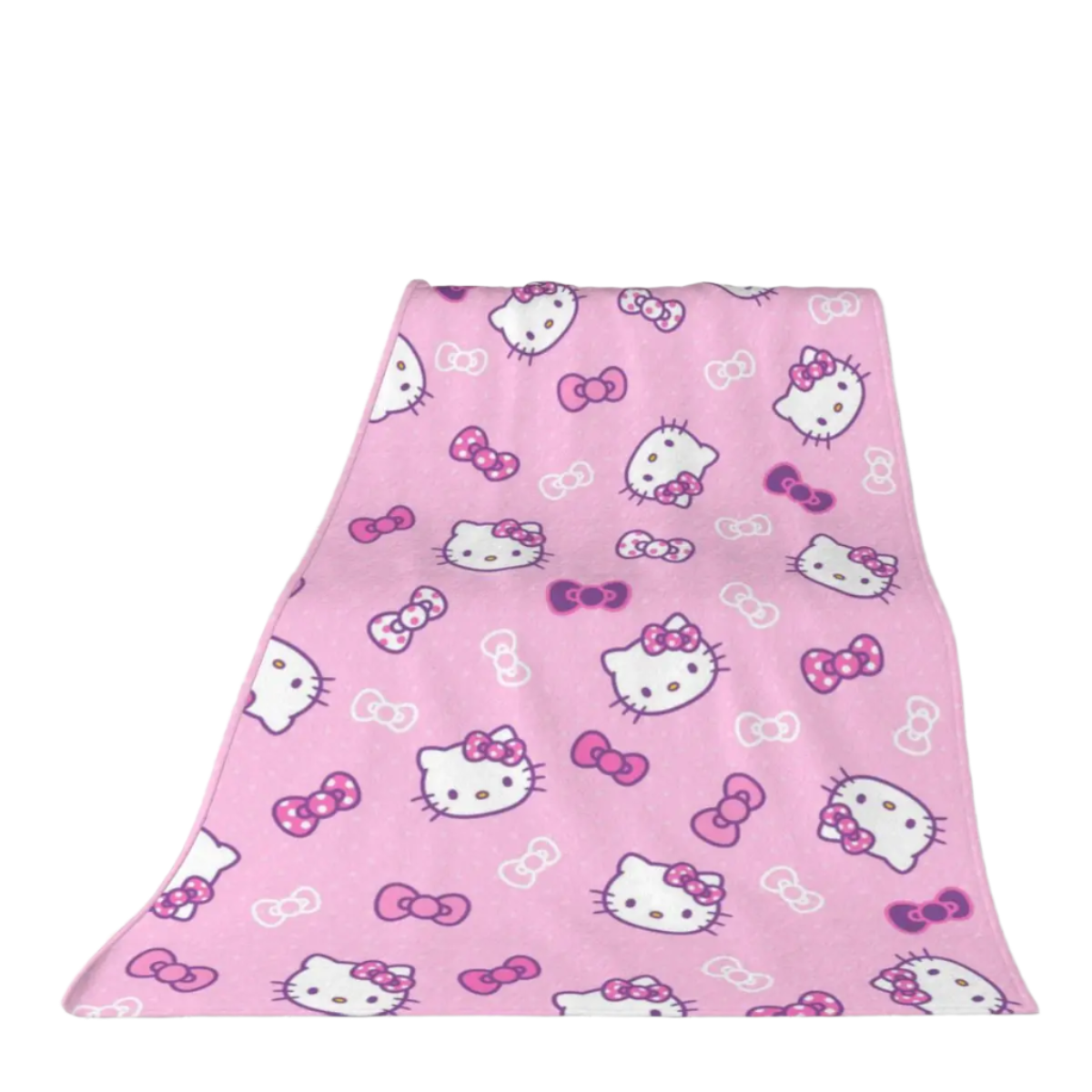 Hemasa  Pink Colour Hello Kitty   Flannel  Blanket Bedspread Sofa Bed Cover