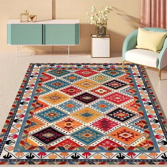 Hemasa Bohemian Soft Area Large Rugs /Carpet Living Room Bedroom/Restaurant Art Vintage Home Decor
