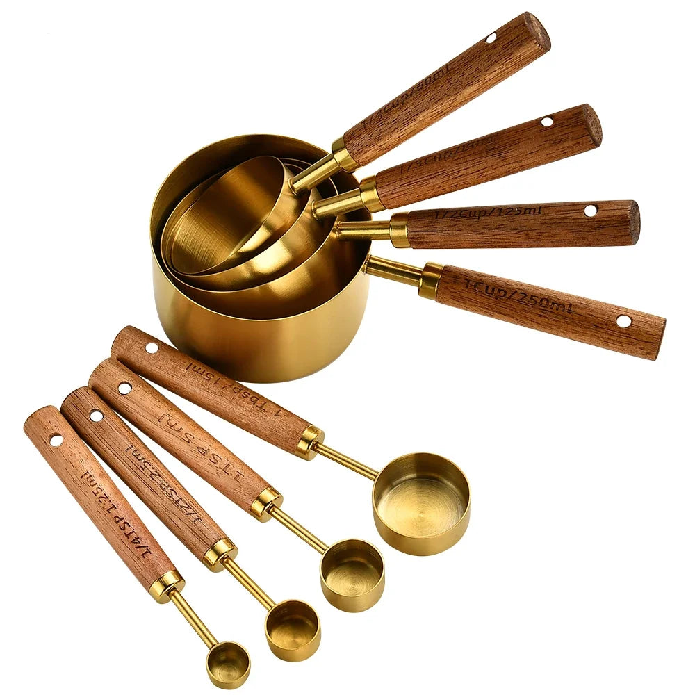 Hemasa 8Pcs Stainless Steel Multifunctional Measuring Spoon Set