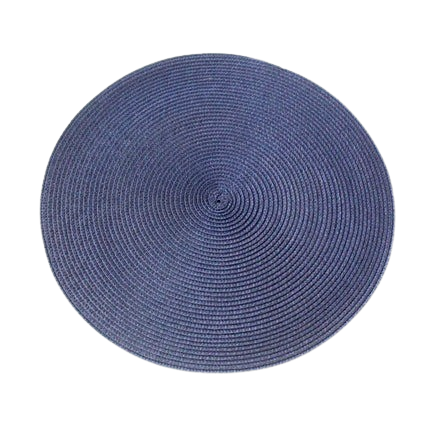 Hemasa Set of 6 Round Woven Non-slip Kitchen Placemat for Kitchen Dining Table European Style.