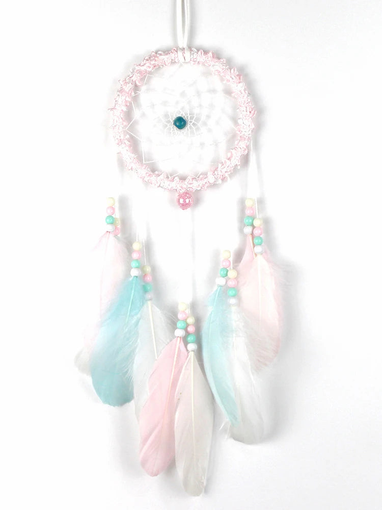Hemasa Dream Catcher Handmade Wind Chime Car Pendant Garden Outdoor Hanging Ornaments Creative Birthday Gift Bedroom Home Decoration